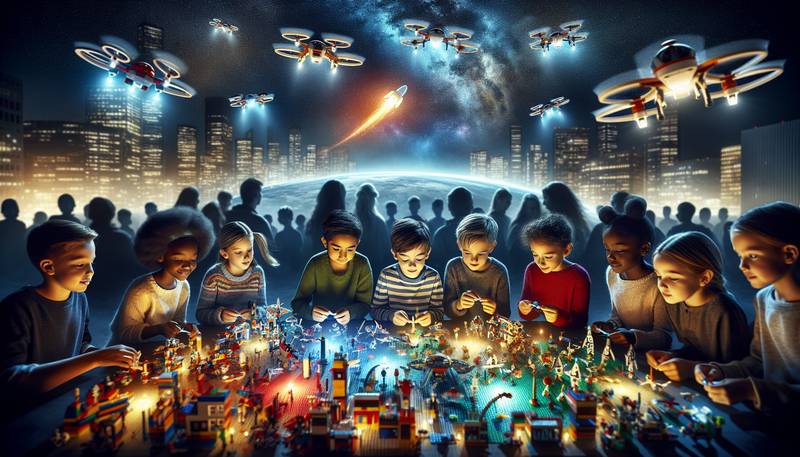 Lego Inspires the Next Generation of Space Explorers with New Sets and Drone Show