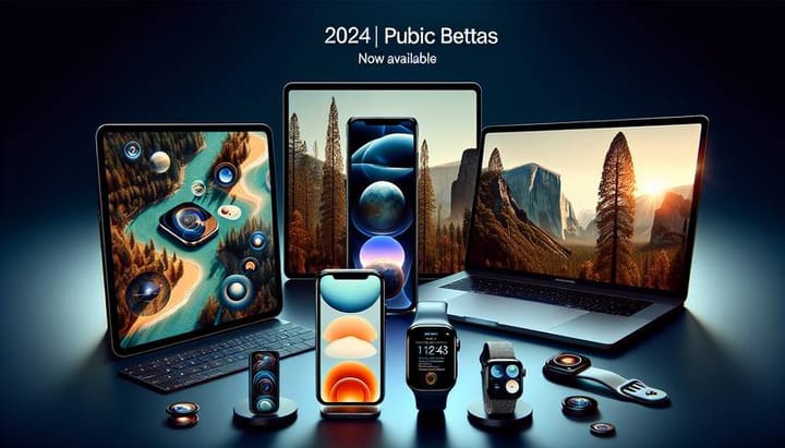 Apple's 2024 Public Betas Now Available: iOS 18, iPadOS 18, macOS Sequoia & watchOS 11